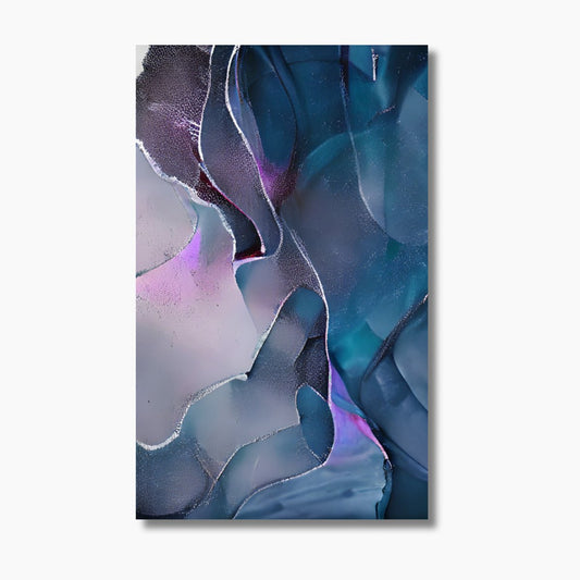 Purple & Green Harmony Abstract-Gallery Twelve